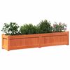 vidaXL Jardini&egrave;res 2 pcs cire marron bois de pin massif