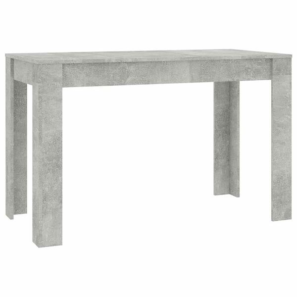 vidaXL Table &agrave; manger Gris b&eacute;ton 120x60x76 cm Bois d'ing&eacute;nierie