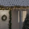 vidaXL Guirlande lumineuse &agrave; gla&ccedil;ons de No&euml;l 100 pcs blanc acrylique