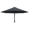 vidaXL Parasol mural avec m&acirc;t m&eacute;tallique 300 cm Anthracite