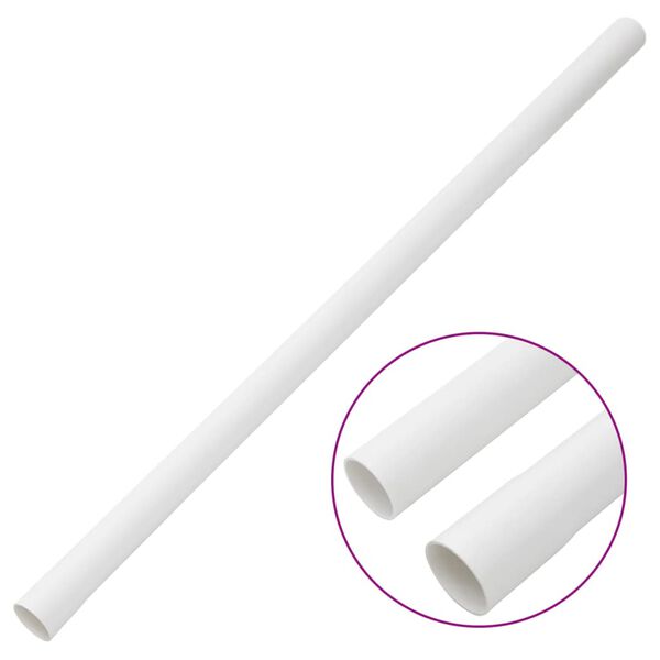 vidaXL Goulottes de c&acirc;ble avec pinces &Oslash;30 mm 30 m PVC