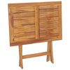 vidaXL Table à dîner pliable de jardin 90x60x75 cm Bois de teck solide