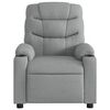 vidaXL Fauteuil de massage inclinable gris clair tissu