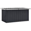 vidaXL Bo&icirc;te de rangement de jardin Anthracite 129x67x65 cm
