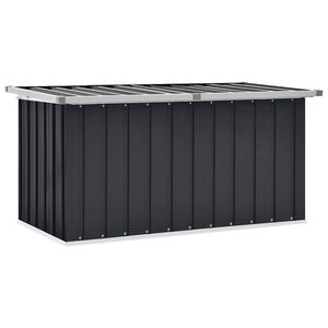 vidaXL Bo&icirc;te de rangement de jardin Anthracite 129x67x65 cm