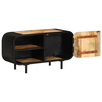 vidaXL Meuble TV 90x30x48 cm Bois de manguier brut