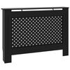 vidaXL Cache-radiateur noir 112x19x81,5 cm MDF