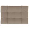 vidaXL Coussin de palette taupe 120x80x12 cm tissu