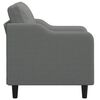 vidaXL Fauteuil Gris fonc&eacute; 60 cm Tissu