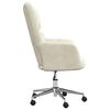 vidaXL Chaise de relaxation Blanc crème Velours