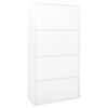 vidaXL Armoire de bureau et porte coulissante Blanc 90x40x180 cm Acier