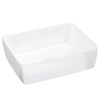 vidaXL Lavabo blanc 48x37x13 cm c&eacute;ramique rectangle
