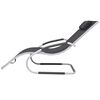 vidaXL Chaise longue avec oreiller Aluminium et textilène noir