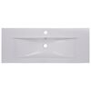 vidaXL Lavabo encastr&eacute; 101 x 39,5 x 18,5 cm C&eacute;ramique Blanc