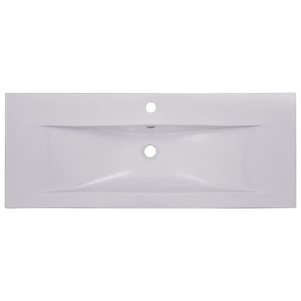 vidaXL Lavabo encastr&eacute; 101 x 39,5 x 18,5 cm C&eacute;ramique Blanc