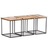 vidaXL Table basse Bois de manguier massif 56x48x40 cm