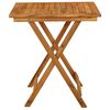 vidaXL Table pliable de jardin 70x70x75 cm Bois d'acacia massif