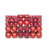 vidaXL Ensemble de boules de No&euml;l 100 pcs 3/4/6 cm Rouge