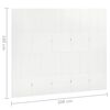 vidaXL Cloison de s&eacute;paration 5 panneaux Blanc 200x180 cm Acier