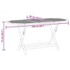 vidaXL Table pliable de jardin 160x85x75 cm Bois d'eucalyptus massif