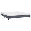 vidaXL Cadre de lit sans matelas gris foncé California velours