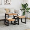 vidaXL Tables gigognes 3 pcs Bois solide