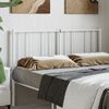 vidaXL T&ecirc;te de lit de remplacement m&eacute;tal blanc 150 cm