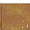 vidaXL Portail de jardin 100x100 cm en acier Corten avec motif gazon