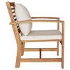 vidaXL Chaises de jardin 2 pcs Naturel 60 x 65 x 76.5 cm