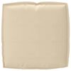 vidaXL Set de coussins de palette 2 pcs Beige Tissu Oxford