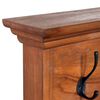 vidaXL Portemanteau mural 70x10x20 cm Bois de teck massif