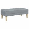 vidaXL Ensemble de Canapés 2 pcs Gris clair 173 x 131 x 67 cm tissu