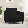 vidaXL Fauteuil Noir 60 cm Tissu