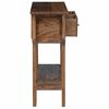 vidaXL Table console bois de récupération mélangé 80x35x80 cm