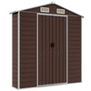 vidaXL Abri de jardin marron 191 x 300 x 198 cm en acier galvanis&eacute;