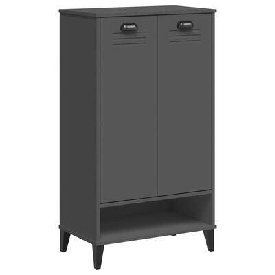 vidaXL Armoire à chaussures VIKEN gris anthracite bois d'ingénierie