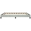 vidaXL Cadre de lit sans matelas gris clair California velours