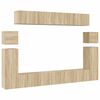 vidaXL Ensemble de meubles TV 8 pcs Ch&ecirc;ne sonoma Bois d'ing&eacute;nierie