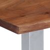 vidaXL Table basse avec bord naturel 60x60x40 cm Bois d'acacia massif