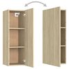 vidaXL Meubles TV 2 pcs Ch&ecirc;ne sonoma 30,5x30x90 cm Bois d&rsquo;ing&eacute;nierie