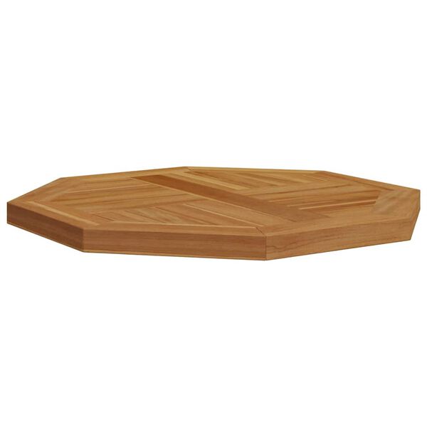 vidaXL Dessus de table 50x50x2,5 cm octogonal bois de teck massif