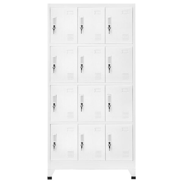 vidaXL Armoire à casier avec 12 compartiments 90x45x180 cm