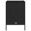 vidaXL Armoire de rangement de jardin noir 55x59x80 cm r&eacute;sine tress&eacute;e