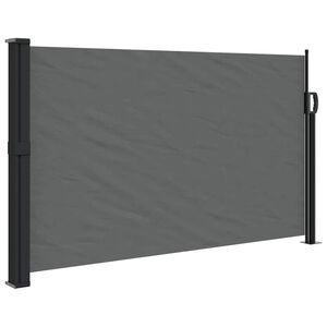 vidaXL Store lat&eacute;ral r&eacute;tractable Anthracite 120 x 500 cm