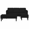 vidaXL Ensemble de Canapés 2 pcs Noir 173 x 131 x 67 cm Velours