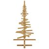 vidaXL Arbre de No&euml;l en bois Marron 120 cm Bois massif en pin