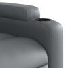 vidaXL Fauteuil de massage inclinable gris similicuir