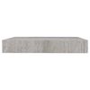 vidaXL &Eacute;tag&egrave;re murale flottante gris b&eacute;ton 23x23,5x3,8 cm MDF