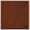 vidaXL Braise Marron 80 x 80 x 43 cm Acier patin&eacute;