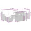 vidaXL Salon de jardin avec coussins 7 pcs beige r&eacute;sine tress&eacute;e